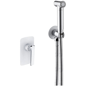 Гигиенический душ со смесителем Rose R1305F, белый/хром Гигиенический душ со смесителем Rose R1305F, белый/хром