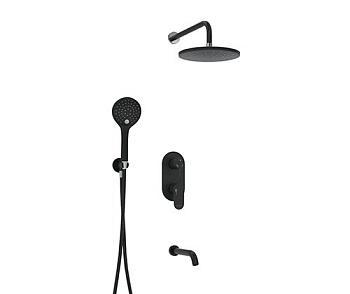 A177471 Встраиваемый комплект для ванны с верхней душевой насадкой, лейкой и изливом Wasserkraft A177471 Встраиваемый комплект для ванны с верхней душевой насадкой, лейкой и изливом Wasserkraft