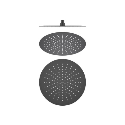 Круглый верхний душ  300*2 мм AQUATEK, матовый черный AQ2075MB  Круглый верхний душ  300*2 мм AQUATEK, матовый черный AQ2075MB