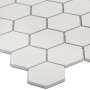 Керамическая мозаика Hexagon small White Matt 51x59, Geometry
