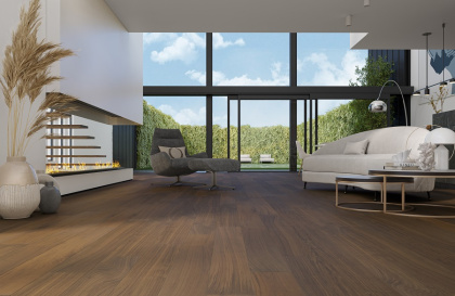 Кварцевый паркет Quartz Parquet Классик Дуб Медовый Раф, 463, 5/0,6 мм