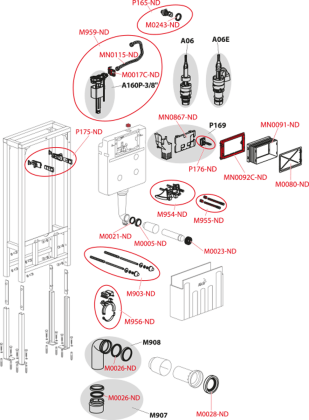 Скрытая система инсталляции для сухой установки (в пространство) – для людей с ограниченными физическими возможностями 
