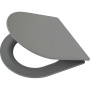COLORATO Сиденье дюропласт, soft close, металлическое крепление, серое матовое, BB062SC-GR