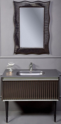 Тумба Canale 100 черная + Хром_Комплект 843-100-BCR Boheme Тумба Canale 100 черная + Хром_Комплект 843-100-BCR Boheme