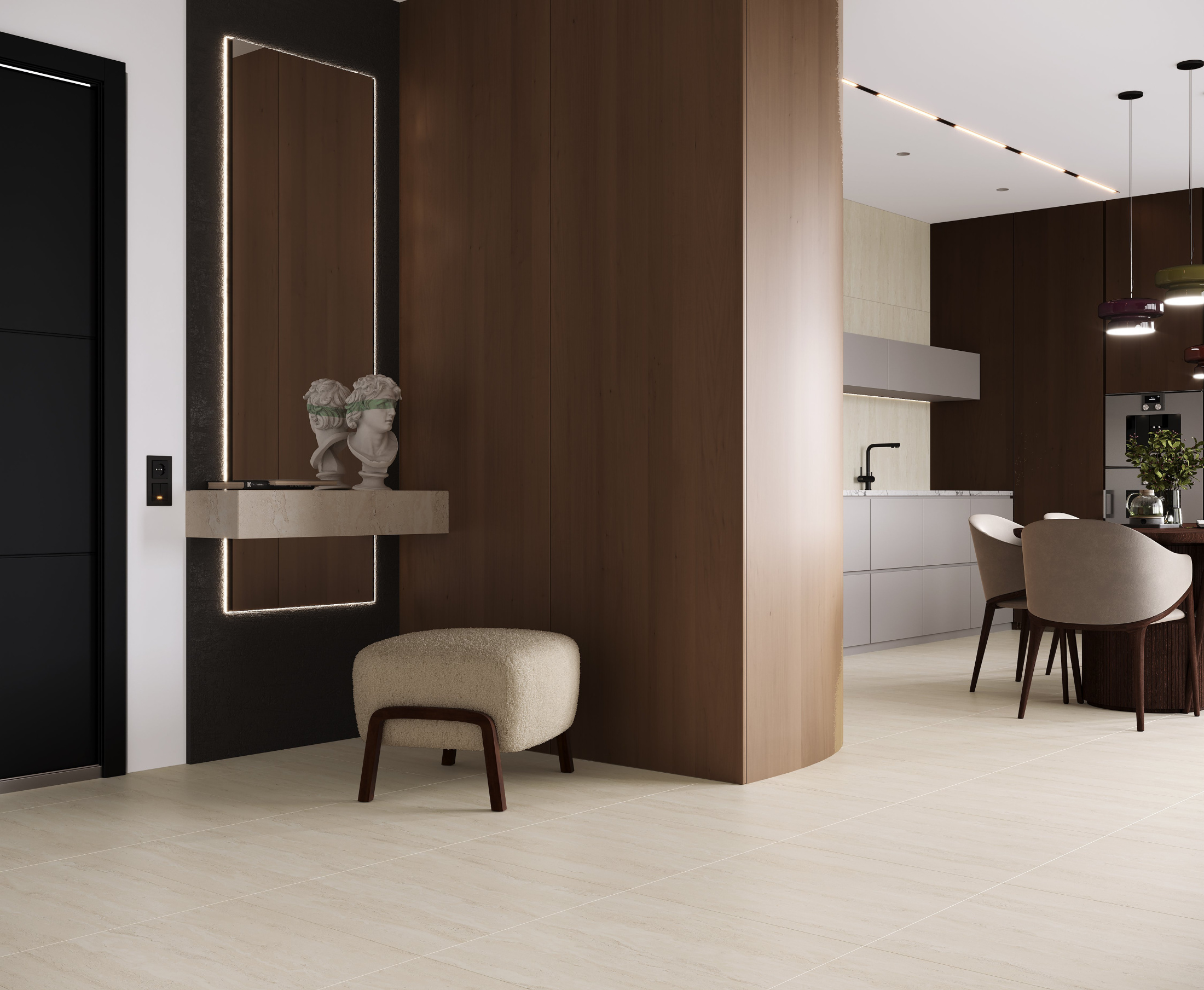 Quasar Керамогранит кремовый 60x60 Сатинированный Карвинг Quasar Керамогранит кремовый 60x60 Сатинированный Карвинг