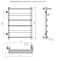Полотенцесушитель Дебют ПМ 50*80*50 (ЛЦ23) ЛЕВЫЙ