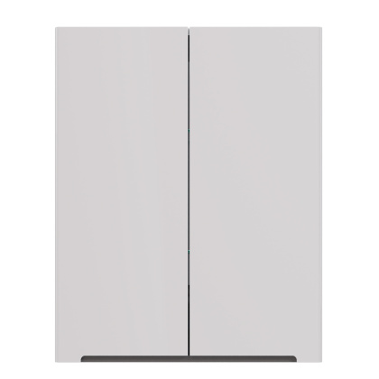 Шкаф Lemark BUNO 60см подвесной, 2-х дверный, цвет корпуса, фасада: Белый глянец