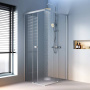 W94G-403-10080-MТ Душевое ограждение X-Joy Square Slide 100х80, мат Хром, прозрачное