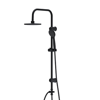 D0708000BL Comfort душевая система с тропическим душем, ручной душ 1F,  цвет Черный D0708000BL Comfort душевая система с тропическим душем, ручной душ 1F,  цвет Черный