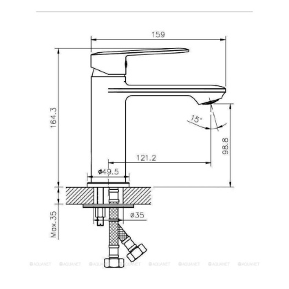Смеситель для раковины Agger Clean A2402100