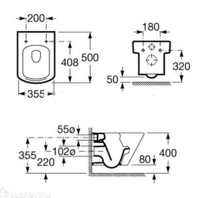 Унитаз подвесной Roca Hall 346627000