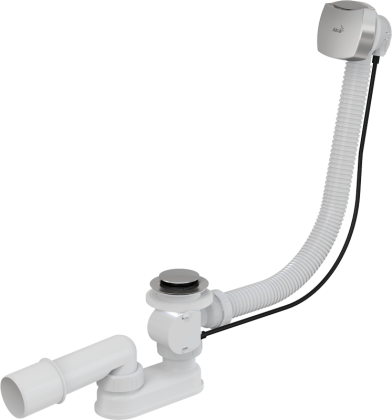 Сифон для ванны автомат комплект, хром Сифон для ванны автомат комплект, хром