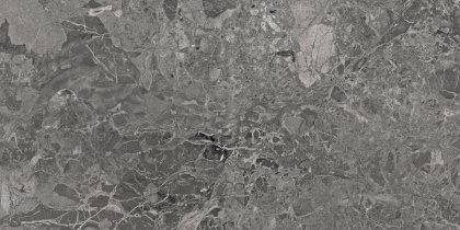 Керамогранит Brecia Adonis Dark тёмно-серый глянцевый 60х60 (4шт_1,44м2)