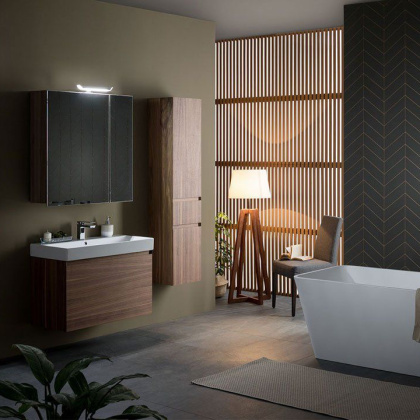 Мебель для ванной Aquanet Нью-Йорк 85 орех Мебель для ванной Aquanet Нью-Йорк 85 орех