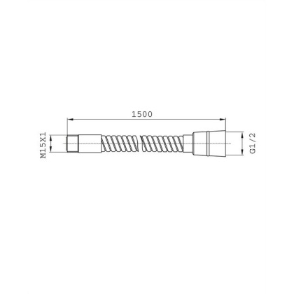 Шланг для кухни и ванны OMNIRES 150 см 062CR (хром) Шланг для кухни и ванны OMNIRES 150 см 062CR (хром)
