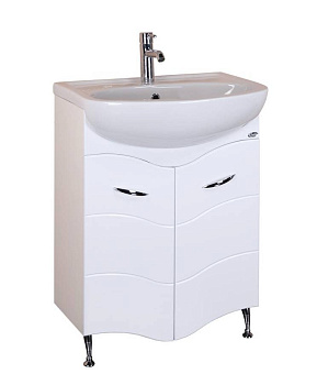 Тумба Onika Лайн 60 напольная, белая (ум. Уют 60) Тумба Onika Лайн 60 напольная, белая (ум. Уют 60)