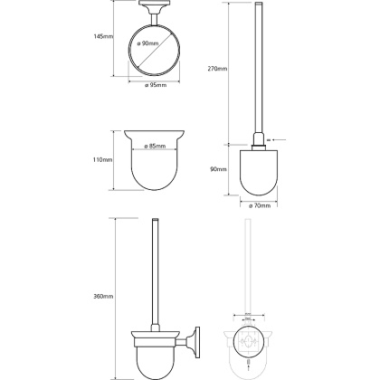 Ёршик подвесной (стекло)