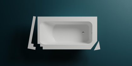 Ванна из искусственного камня S-Sense Salini Orlando 190x100 см матовая,102014M