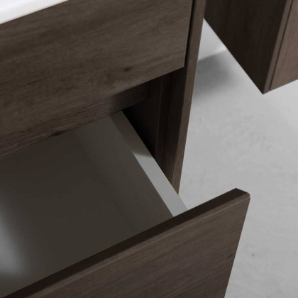 База под раковину Chiara 800 подвесная, 1 выкатной ящик soft-close, R.Oak