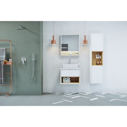 Шкаф-пенал EXCELLENT Tuto 40 см (белый/дуб) Шкаф-пенал EXCELLENT Tuto 40 см (белый/дуб)