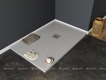 Душевой поддон Aquanet Pleasure 120х80 серый