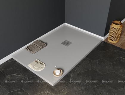 Душевой поддон Aquanet Pleasure 120х80 серый
