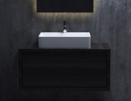 Раковина Salini OTTAVIA 1103201MRF S-Stone покраска по RAL полностью, накладная, матовая Раковина Salini OTTAVIA 1103201MRF S-Stone покраска по RAL полностью, накладная, матовая