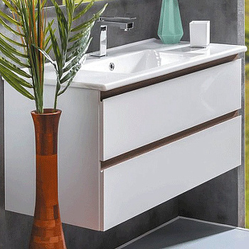 Тумба CAPOLDA 100 белая + ручка дерево 849-100-WW Boheme