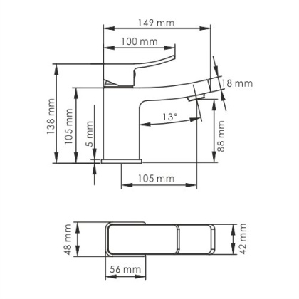 Раковина Bronze De Luxe 40х40 1063 Раковина Bronze De Luxe 40х40 1063
