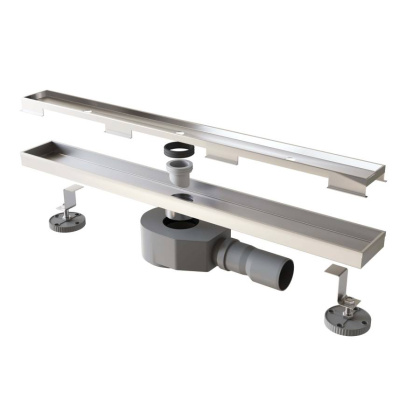 Душевой трап RGW SDR-08-40 прямой 400 хром Ø 50 мм сифон + ножки