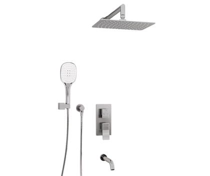 A171619 Встраиваемый комплект для ванны с верхней душевой насадкой, лейкой и изливом Wasserkraft A171619 Встраиваемый комплект для ванны с верхней душевой насадкой, лейкой и изливом Wasserkraft