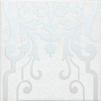 Декор Барберино 2 белый глянцевый 20x20x0,69