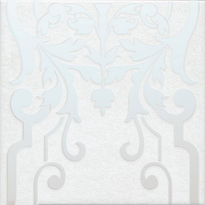 Декор Барберино 2 белый глянцевый 20x20x0,69