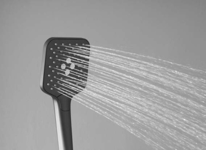 Душевая стойка Cube VSFS-1C1MB с изливом, черный