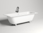 Ванна из искусственного камня Salini S-Stone Orlando Axis 190х80 103321M, матовая