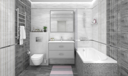 Керамогранит Concrete тёмно-серый 40х40 (11шт_1,76м2), м2