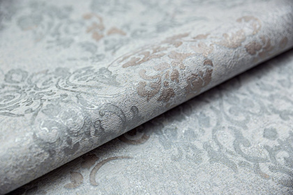 Обои виниловые Флора мотив, голубой Обои виниловые Флора мотив, голубой