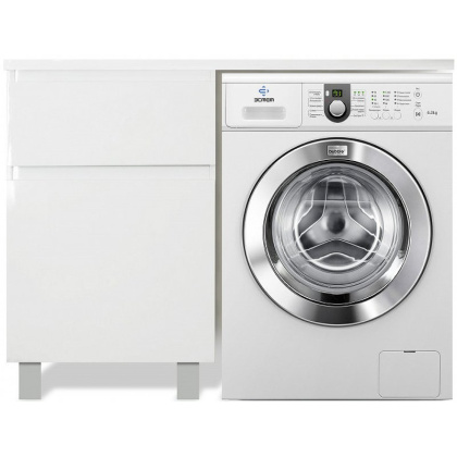 Комплект мебели Dallas Luxe 1100х482 левосторонний напольный 2 ящика (ШхГхВ) 448х476х860