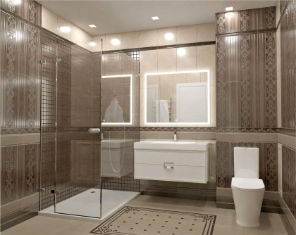 Бордюр BDA007R Версаль беж обрезной 30*12*13 (уп/9шт), шт