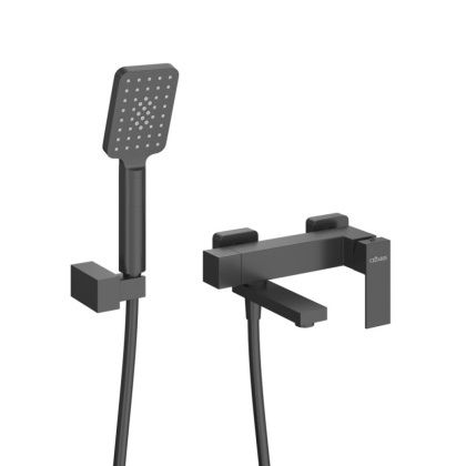 SLIDER-VD-01 Смеситель для ванны и душа однорычажный в комплекте с ручным душем, шлангом и держателем, хром