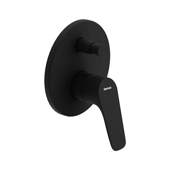 777100300 Jupiter, Смеситель монтируемый в стену ванной - душевой (Черный)