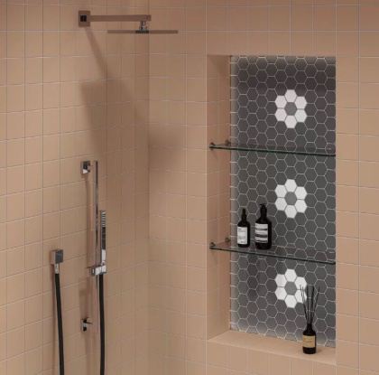 Керамогранит 1337 Агуста  оранжевый матовый (9,8см*9,8см*7мм) (97шт/0,922м2) из 12 частей 30x40 , м2