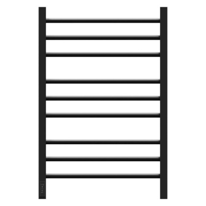 Полотенцесушитель электрический Point Веста PN70758B П9 500x800, диммер слева, черный