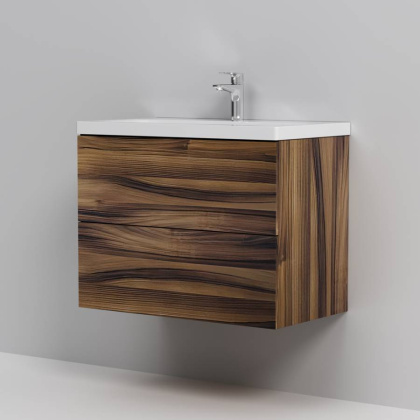 База под раковину, подвесная, 75 см, 2 ящика, орех M90FHX0752HF