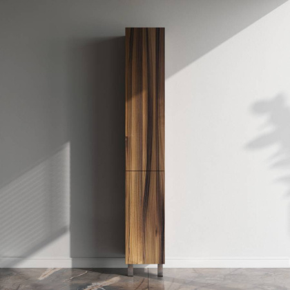 Шкаф-пенал, напольный, правый, 30 см, двери, push-to-open, орех M90CSR0306HF