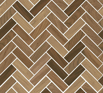 Декор Селект Вуд бежевый темный мозаичный  33х33