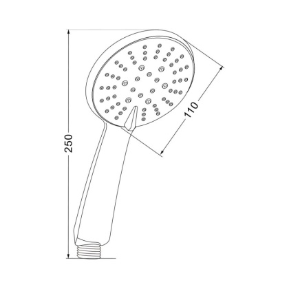 Лейка для душа  D125