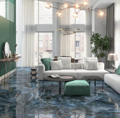 Ониче синий лаппатированный обрезной 60x119,5x0,9