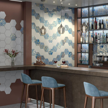 Декор VT\A431\24000 Талья Золотой/металл (23см*20см*6,9мм) (26шт/1,19м2) Орнамент 5, шт