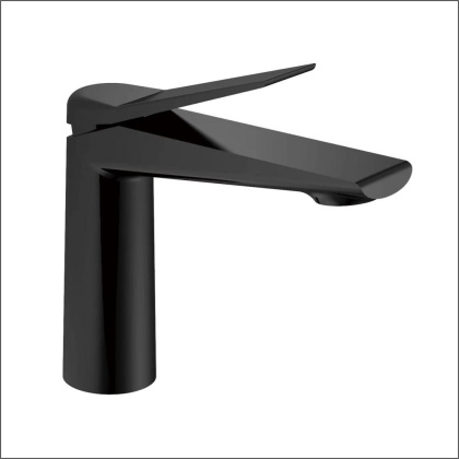 Смеситель для раковины латунь, черный S8401H